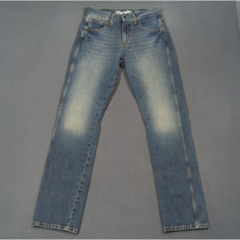 Wrangler Jeans Men's 29x34 Blue Retro Slim Straight Western Denim Cowboy Rodeo